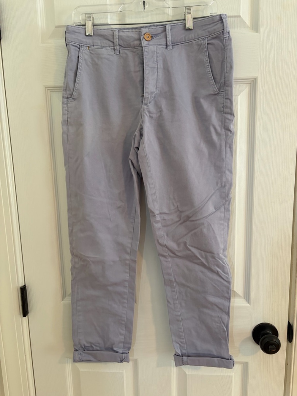 Chino by Anthropologie Casual Pants in Light purple size 27